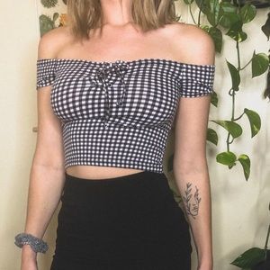 pacsun off the shoulder top